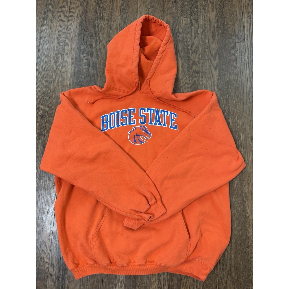 Boise State Broncos Hoodie Sweatshirt Men's 2XL Orange Gildan NCAA College